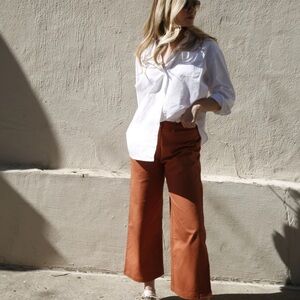 Able Francis Wide-Leg Cropped Pants